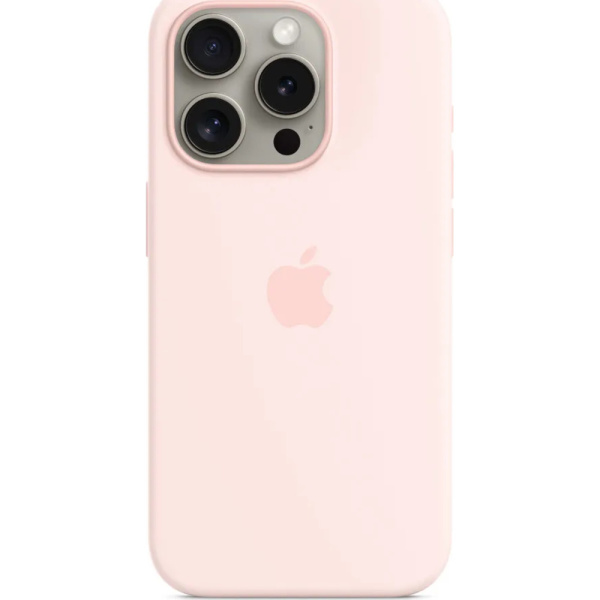 Чехол Apple для iPhone 15 Pro Silicone с MagSafe розовый 1