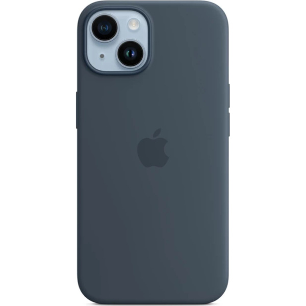 Чехол Apple для iPhone 14 Silicone с MagSafe синий 4