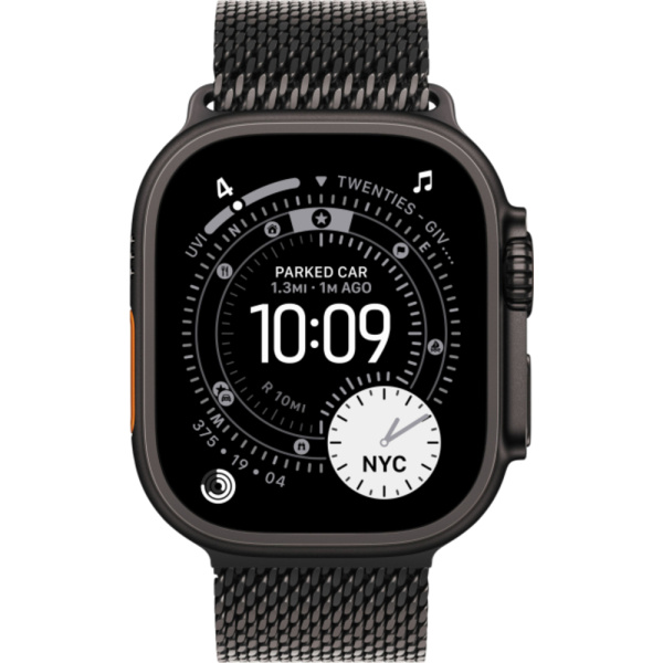 Смарт-часы Apple Watch Ultra 3, 49 мм, Black Titanium Milanese Loop Black M 2